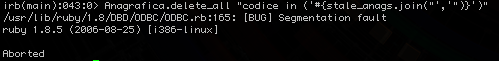 ruby segfaults hard ruby segfaults hard
