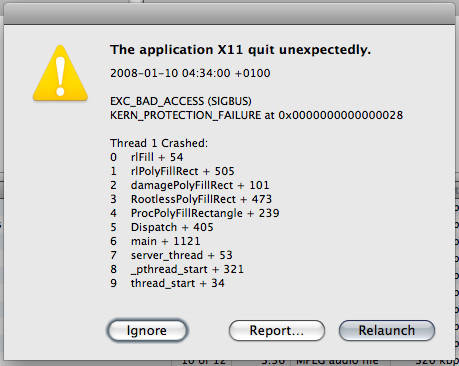 x11 crashes x11 crashes
